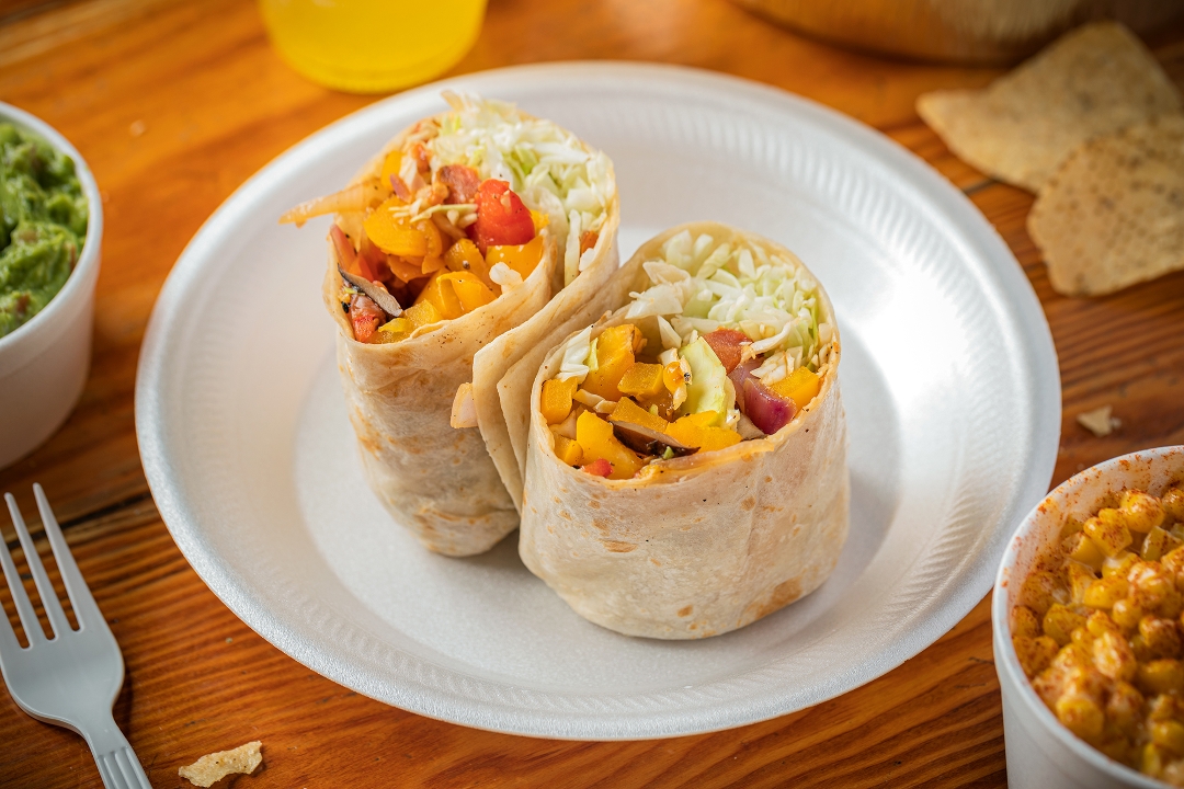Order Veggie Burrito food online from Carbon store, Chicago on bringmethat.com