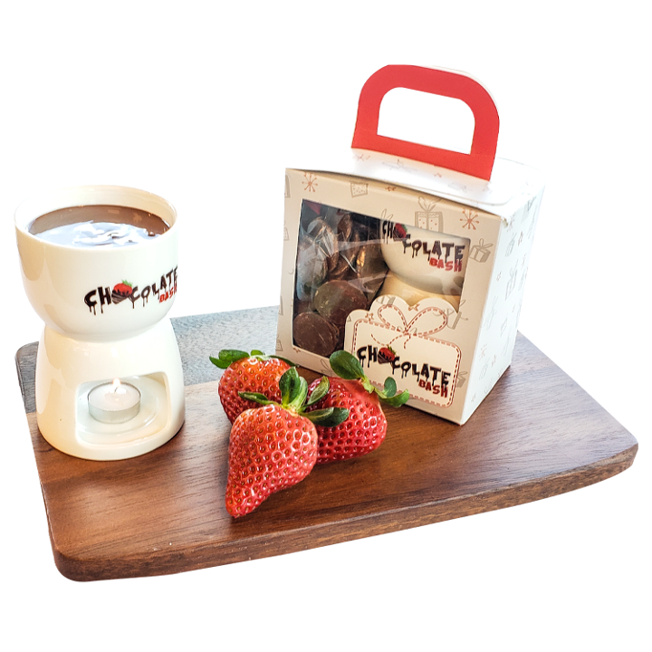 Order CHOCOLATE FONDUE GIFT BOX food online from Chocolate Bash store, Los Angeles on bringmethat.com