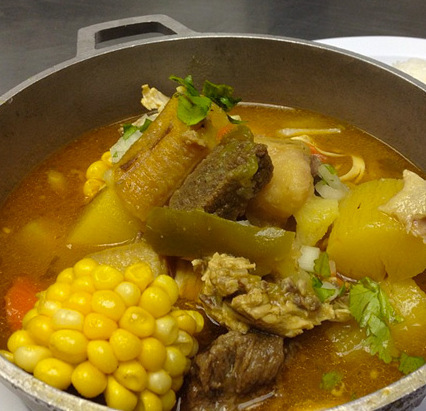 Order Sancocho Triple Meat Latin Soup food online from Chicken Road store, Bellmore on bringmethat.com