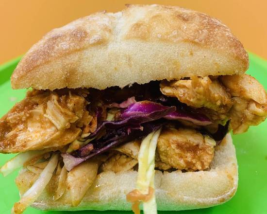 Order Pulled BBQ Chicken Sandwich  food online from Kwench Juice Cafe store, Kent on bringmethat.com