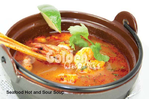 Order Seafood Hot and Sour Soup food online from Golden Chopsticks store, Rocky Point on bringmethat.com