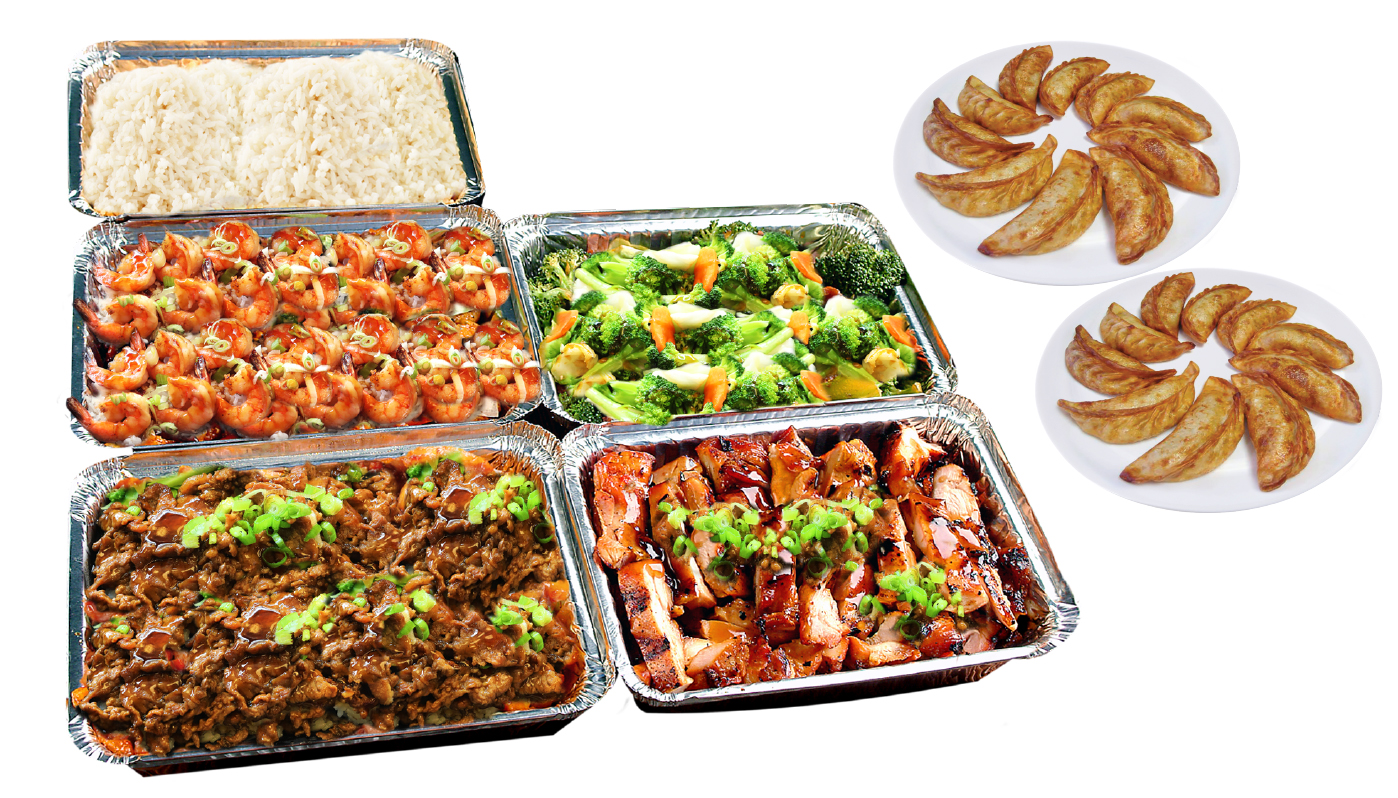 Order Family - Chicken, Beef, & Shrimp Plate food online from Tasty Bowl store, South El Monte on bringmethat.com
