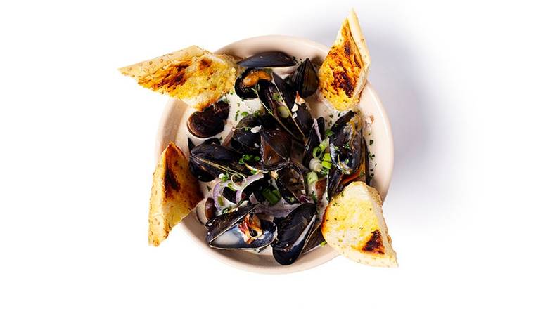 Order *Potato & Bacon Mussels* food online from The Tap Room store, Bayshore on bringmethat.com