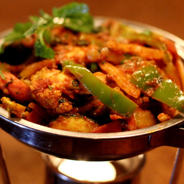 Order Vegetable Jalfrezi food online from Taj Mahal Indian Restaurant store, Dallas on bringmethat.com