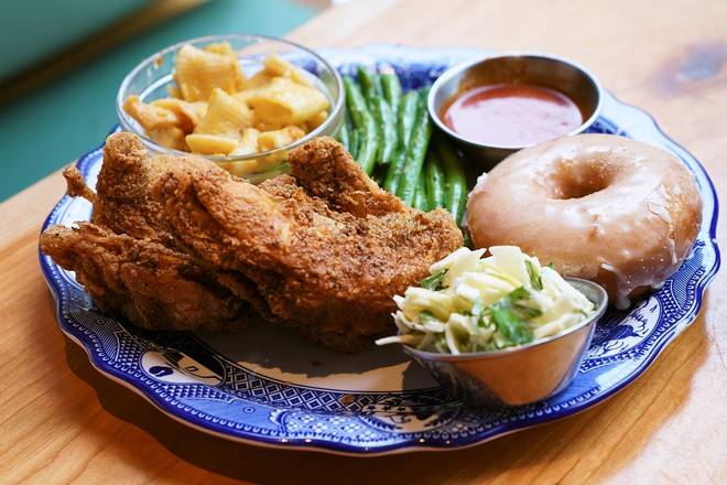 Order Southern Fried Chicken & Glazed Donut food online from Founding Farmers store, Hunter Mill on bringmethat.com