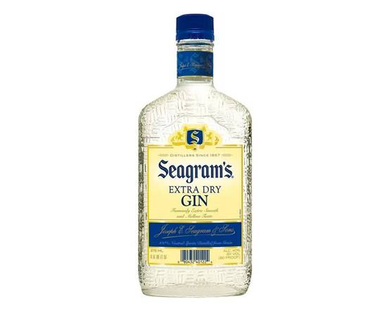 Order Seagram's Extra Dry, 375mL gin (40.0% ABV) food online from House Of Wine store, New Rochelle on bringmethat.com