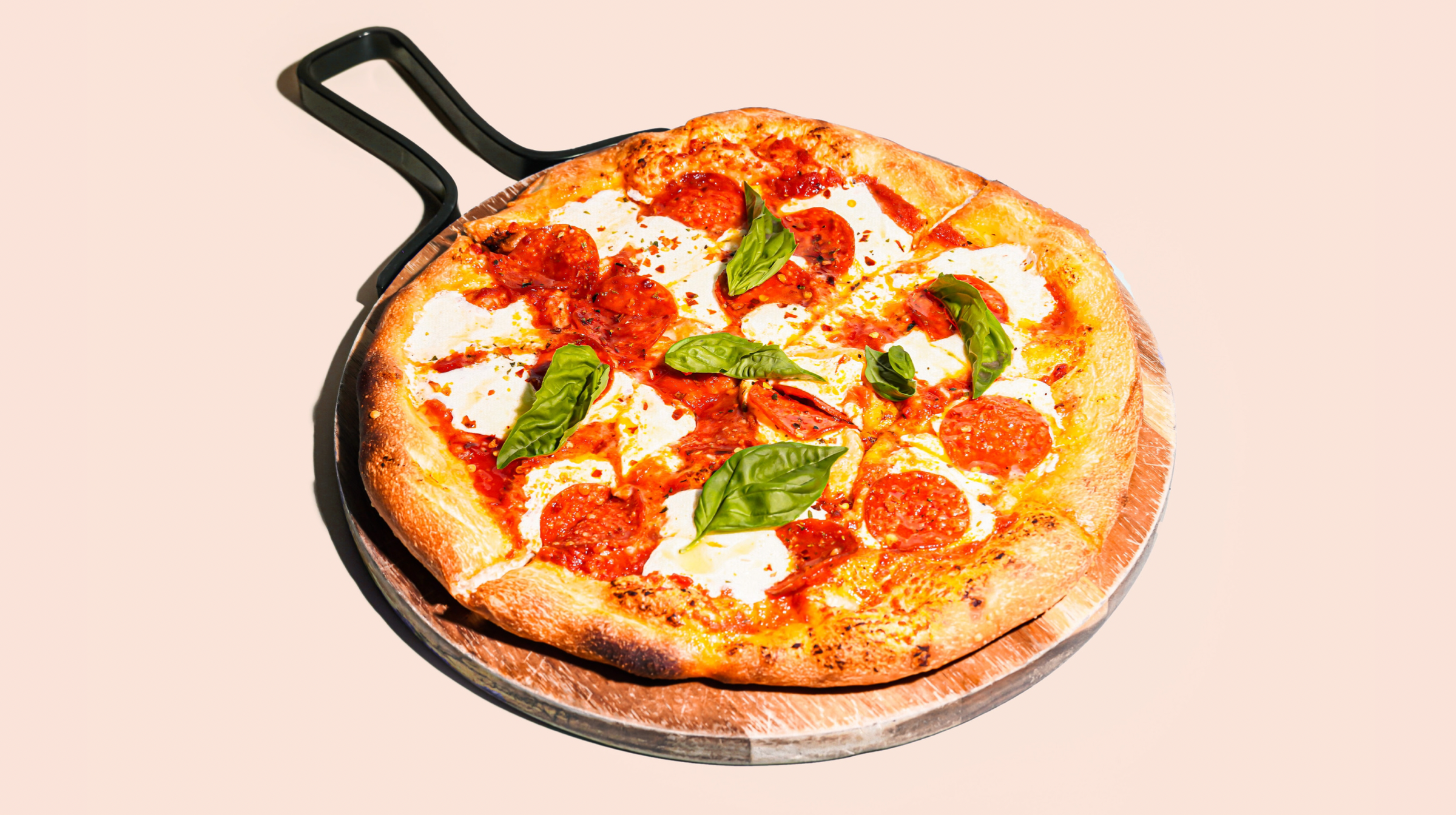 Order Pepperoni & Spicy Honey Pizza food online from Oasis Cafe store, Flushing on bringmethat.com