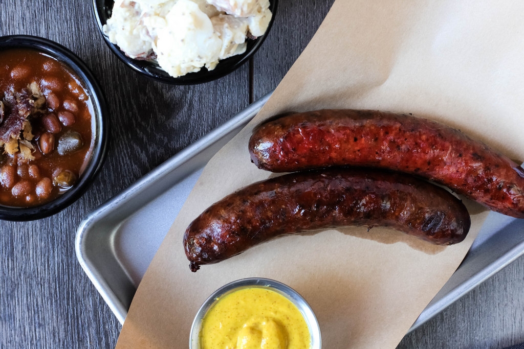 Order Smoked Sausage Plate food online from Red Hot & Blue store, North Richland Hills on bringmethat.com