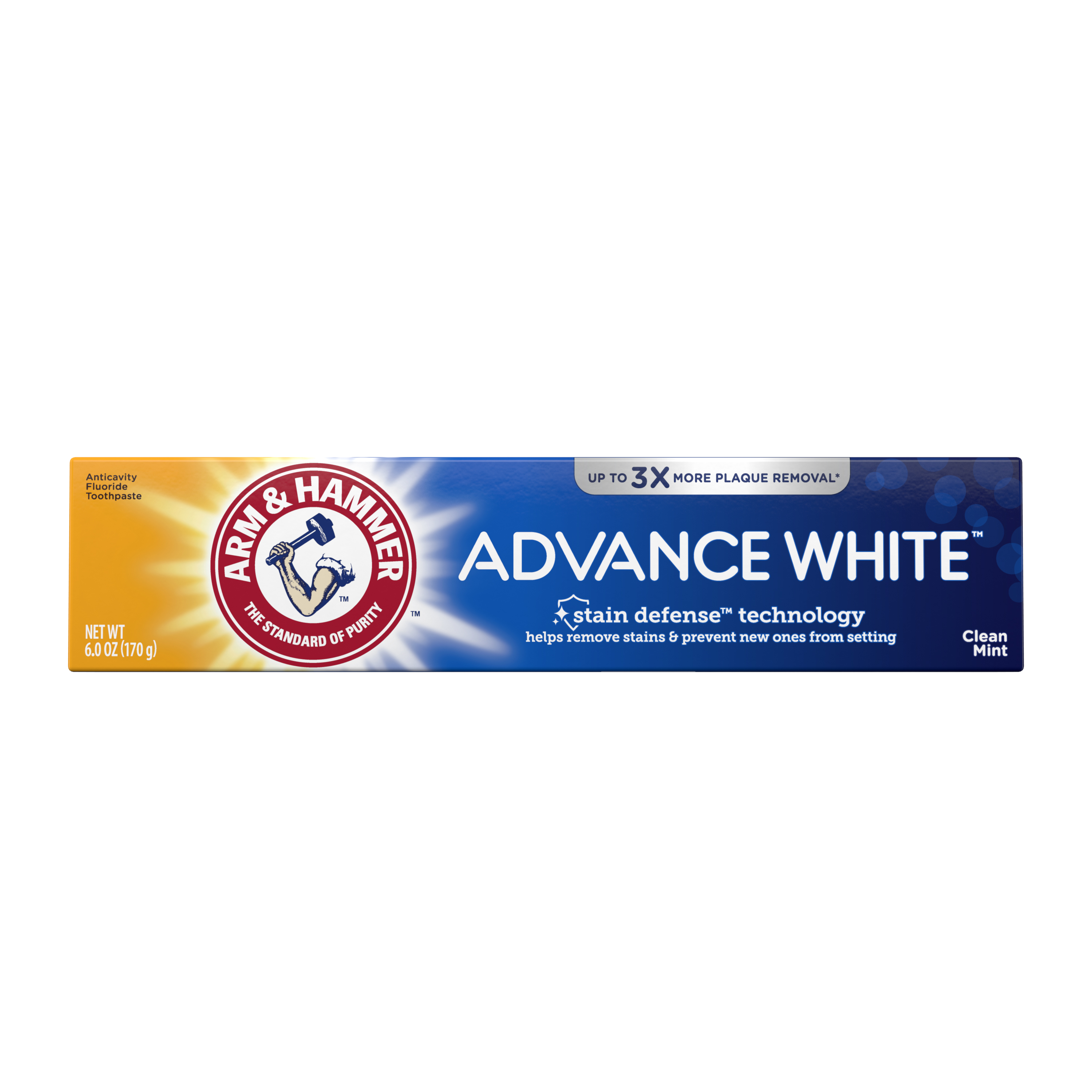 Order Arm & Hammer Advance White Fluoride Anticavity Toothpaste, Clean Mint - 6.0 oz food online from Rite Aid store, READING on bringmethat.com