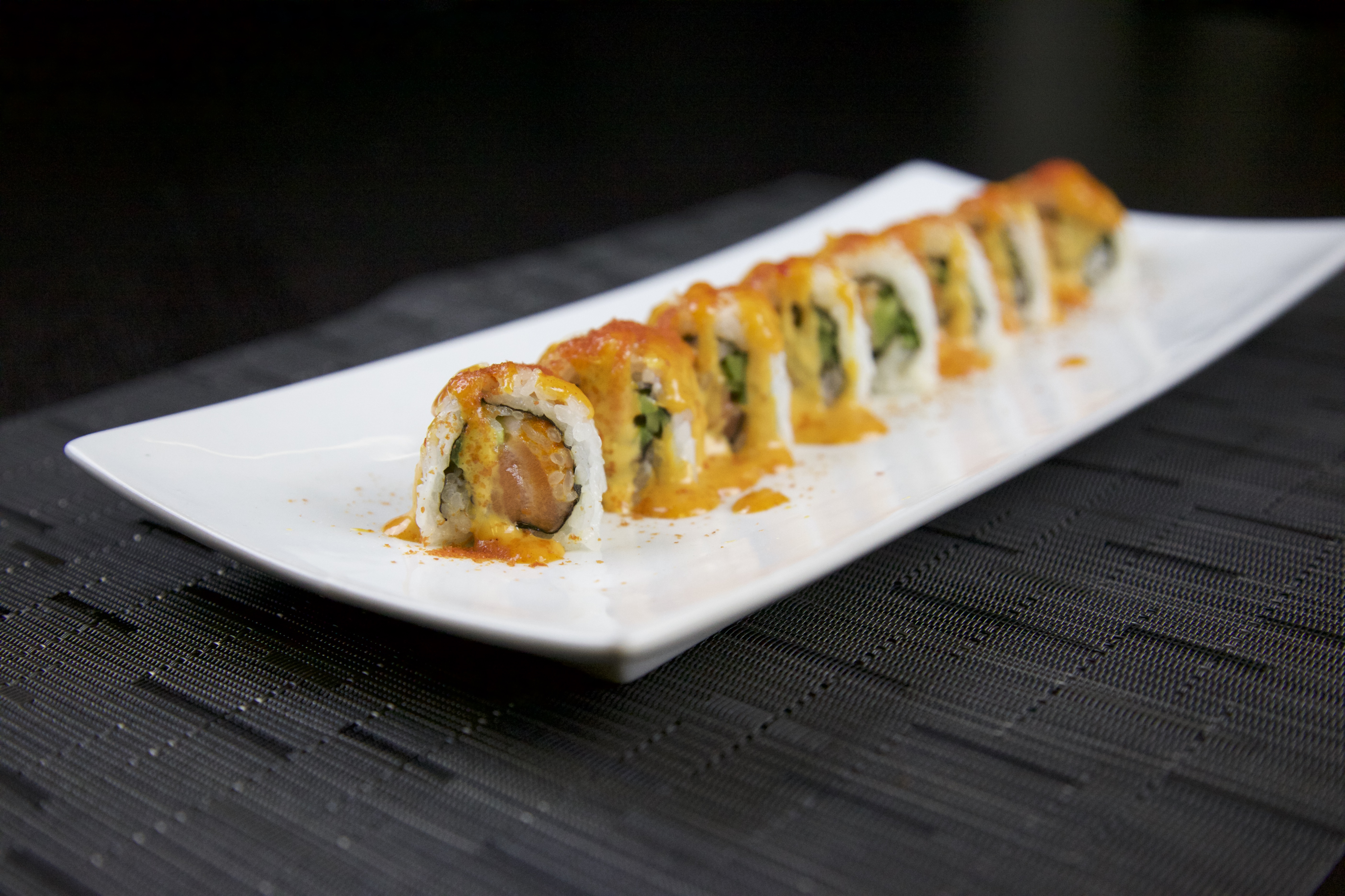Order Spicy Sriracha Salmon Roll food online from Tosai store, Los Angeles on bringmethat.com