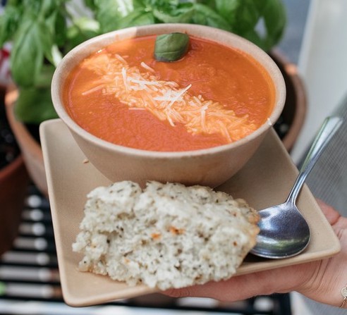Order Tomato Bisque food online from Tomato Pie Cafe store, Lititz on bringmethat.com