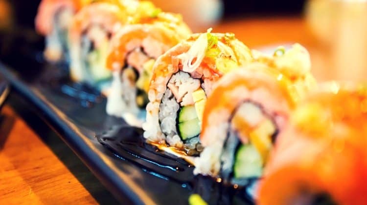 Order Spicy Salmon Special Roll food online from Asia Nine store, Washington on bringmethat.com