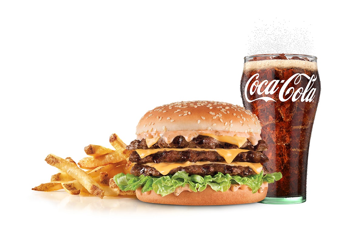 Order The Really Big Carl™ Combo food online from Carl Jr. store, Valencia on bringmethat.com
