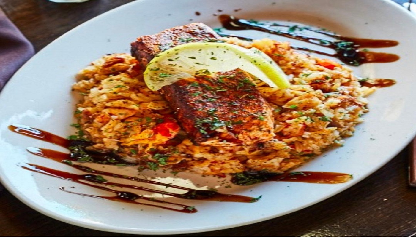 Order Salmon & Seafood Rice food online from 656 Sports Bar & Grille store, Atlanta on bringmethat.com