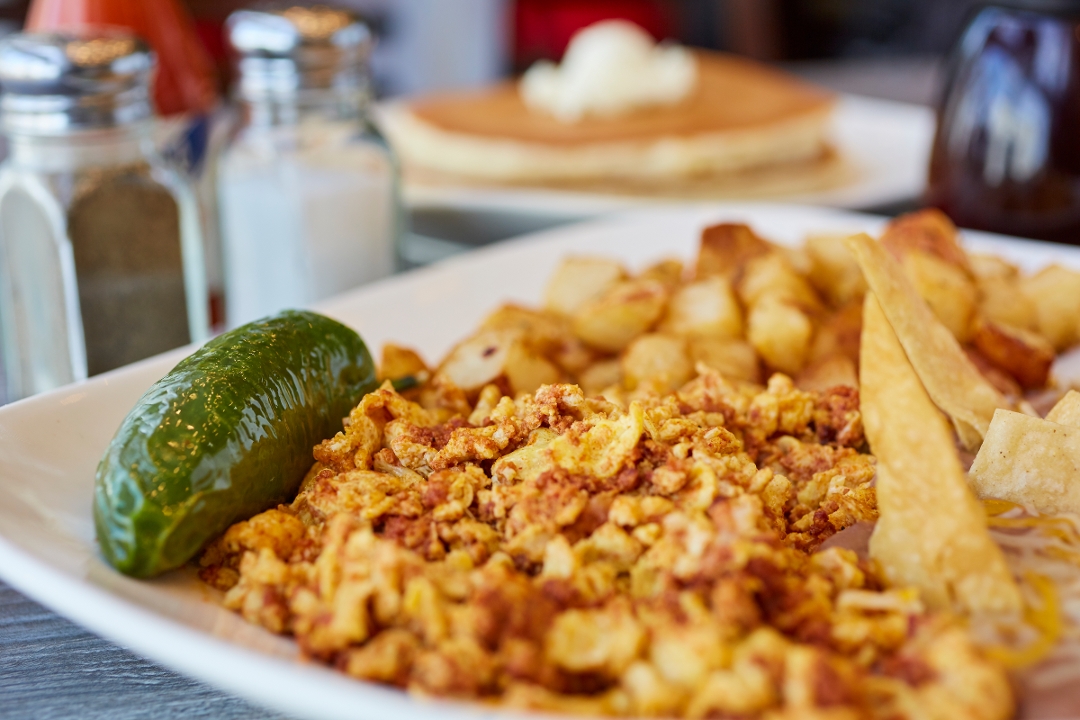 Order Chorizo And Eggs food online from Vineyard Cafe store, Oxnard on bringmethat.com