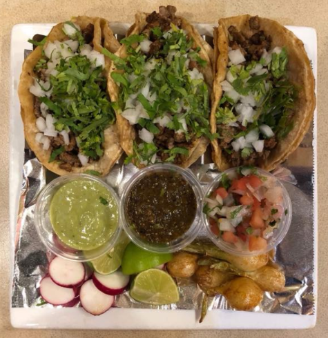 Order Tacos de Carne Asada food online from El Jinete store, Sycamore on bringmethat.com