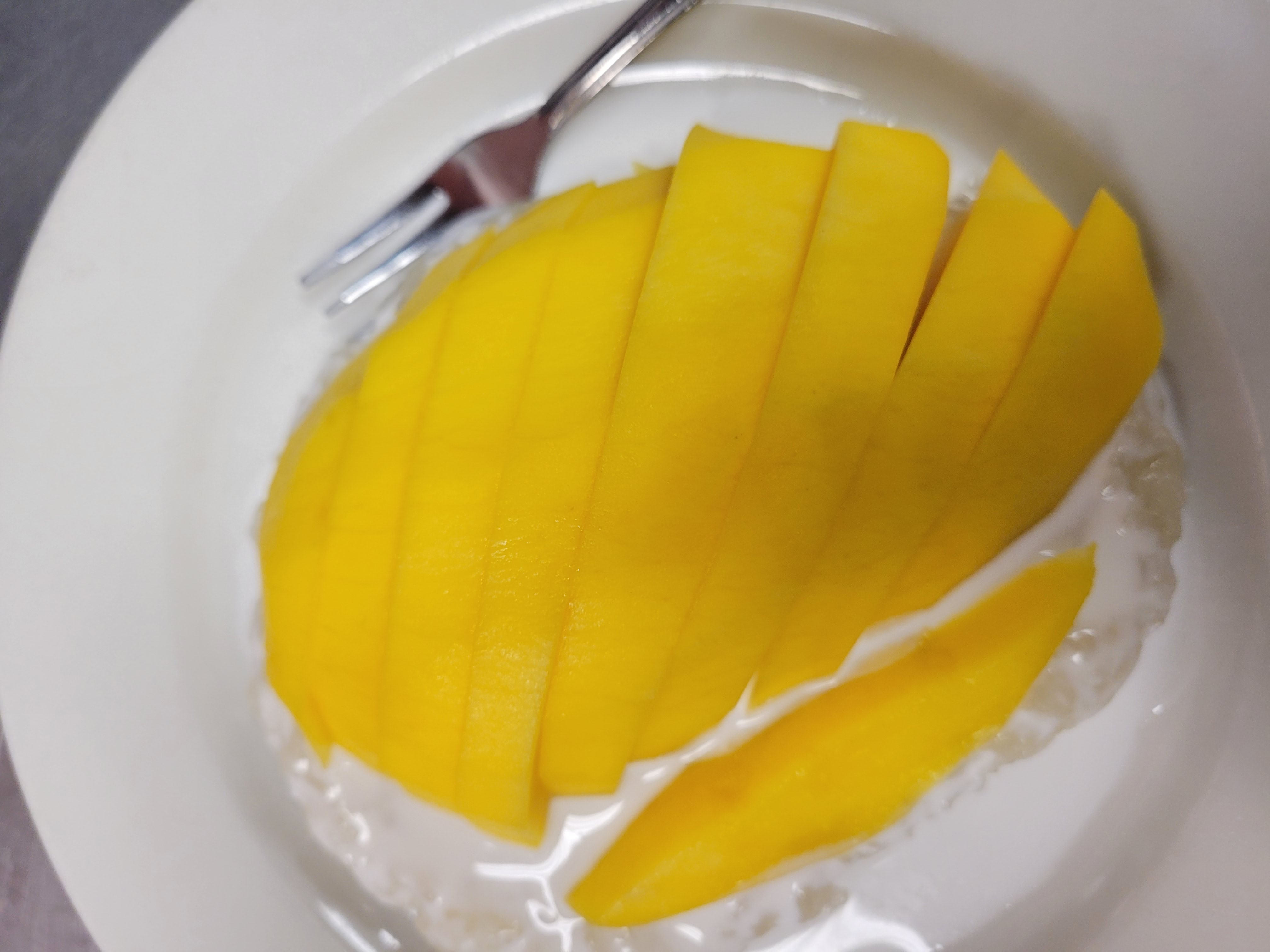 Order Mango with coconut sticky rice  food online from Little Bangkok store, Pittsburgh on bringmethat.com