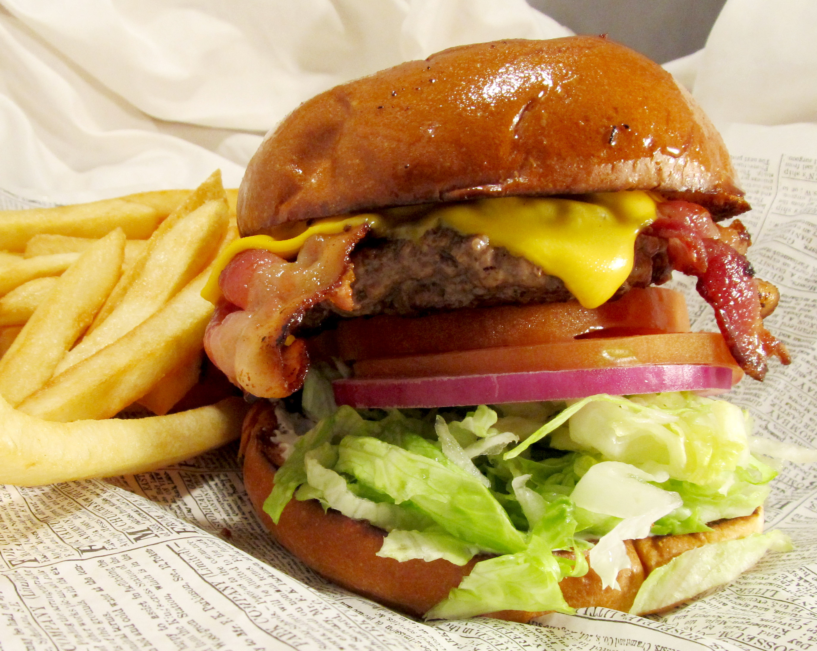 Order Bacon Cheeseburger food online from Emil's Burger and Breakfast store, Oakland on bringmethat.com
