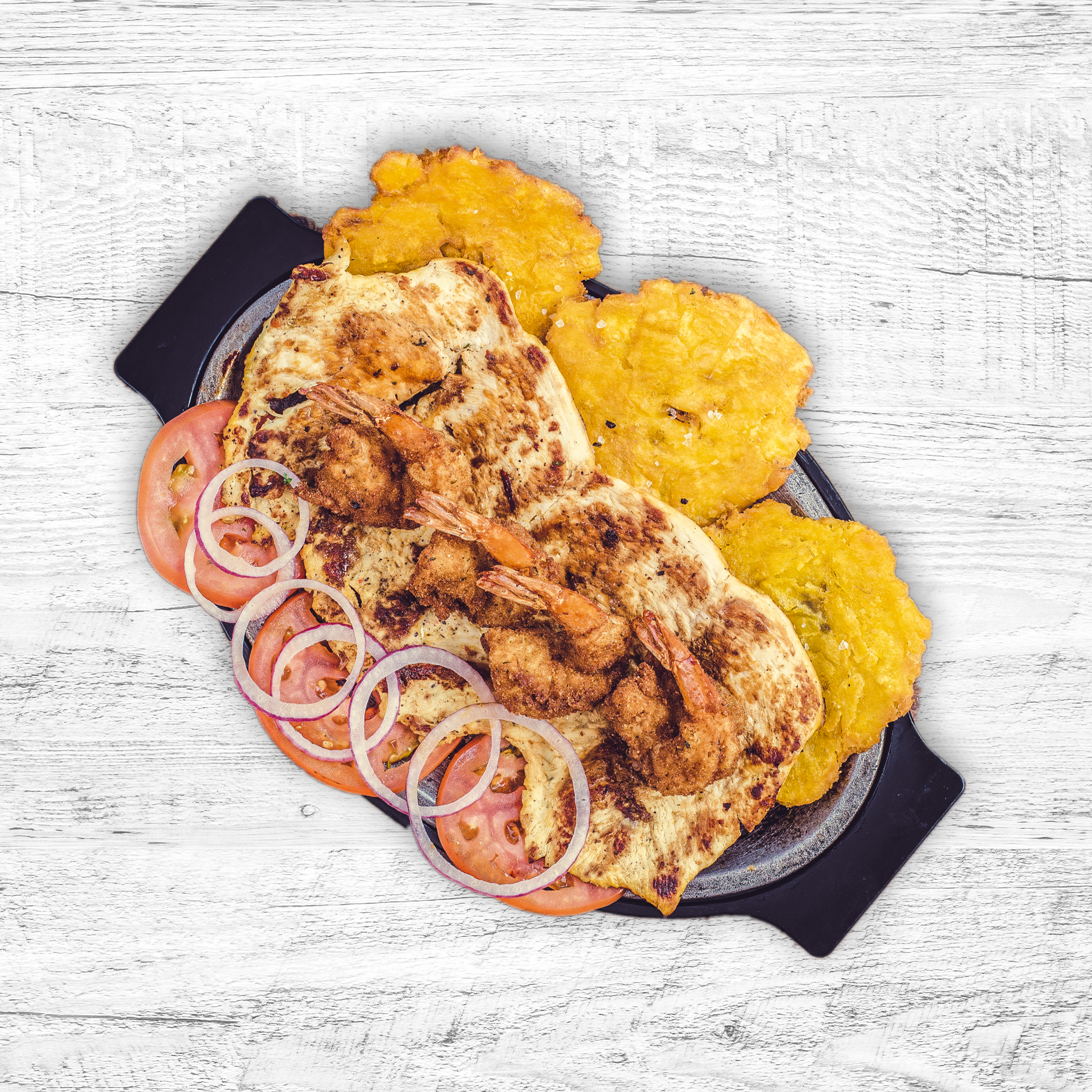 Order Crispy Mar Y Chicken food online from Noches De Colombia store, Montclair on bringmethat.com