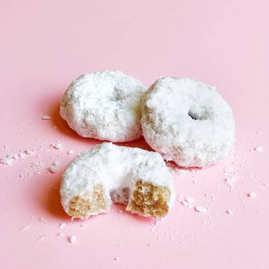 Order Glonuts-Powdered Donuts-3pk food online from Earthbar store, Berkeley on bringmethat.com