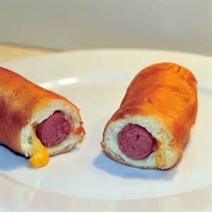 Order Jumbo Sausage and Cheese Kolache food online from Malenee Donuts store, La Porte on bringmethat.com