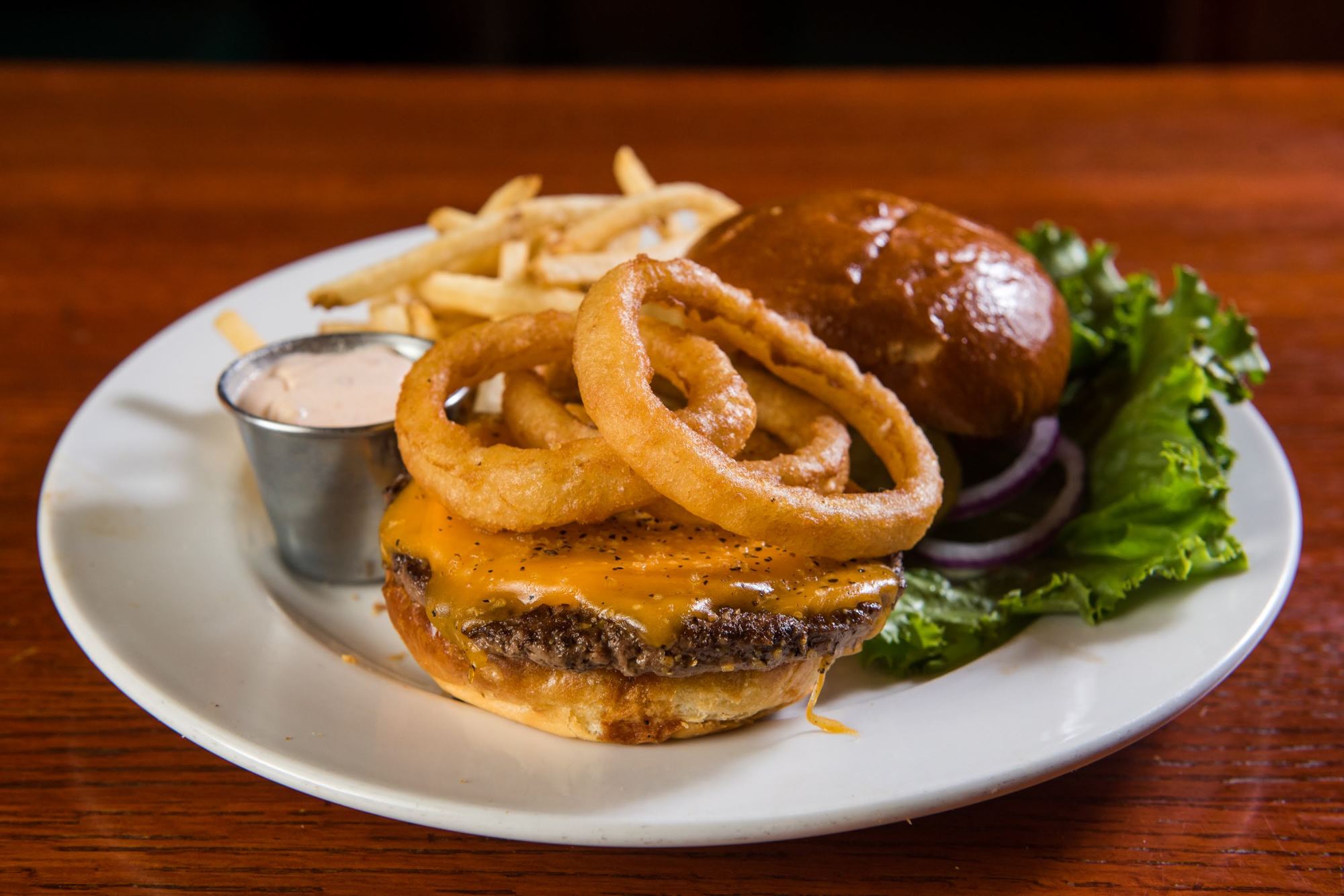 Order Peppercorn Jo Burger food online from The Vine Tavern & Eatery store, Tempe on bringmethat.com