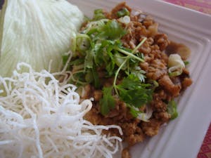 Order A12. Chicken Lettuce Wrap food online from Siam Terrace store, Urbana on bringmethat.com