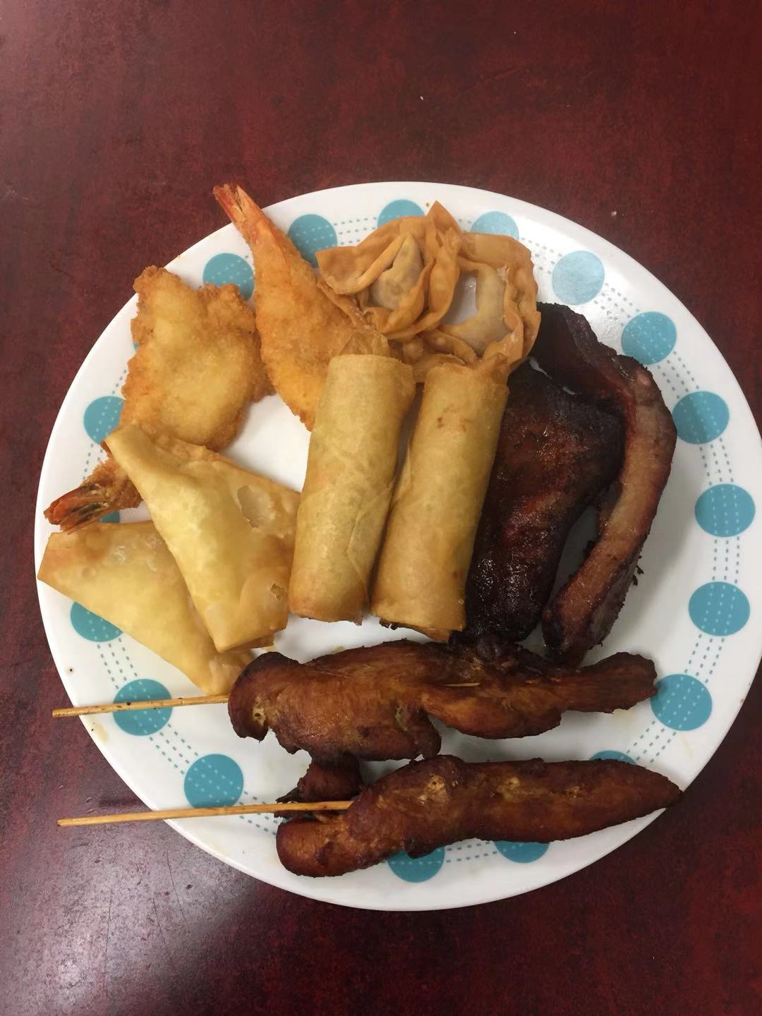 Order 16. Pu Pu Platter for 2 food online from Chin's Kitchen store, Alexandria on bringmethat.com