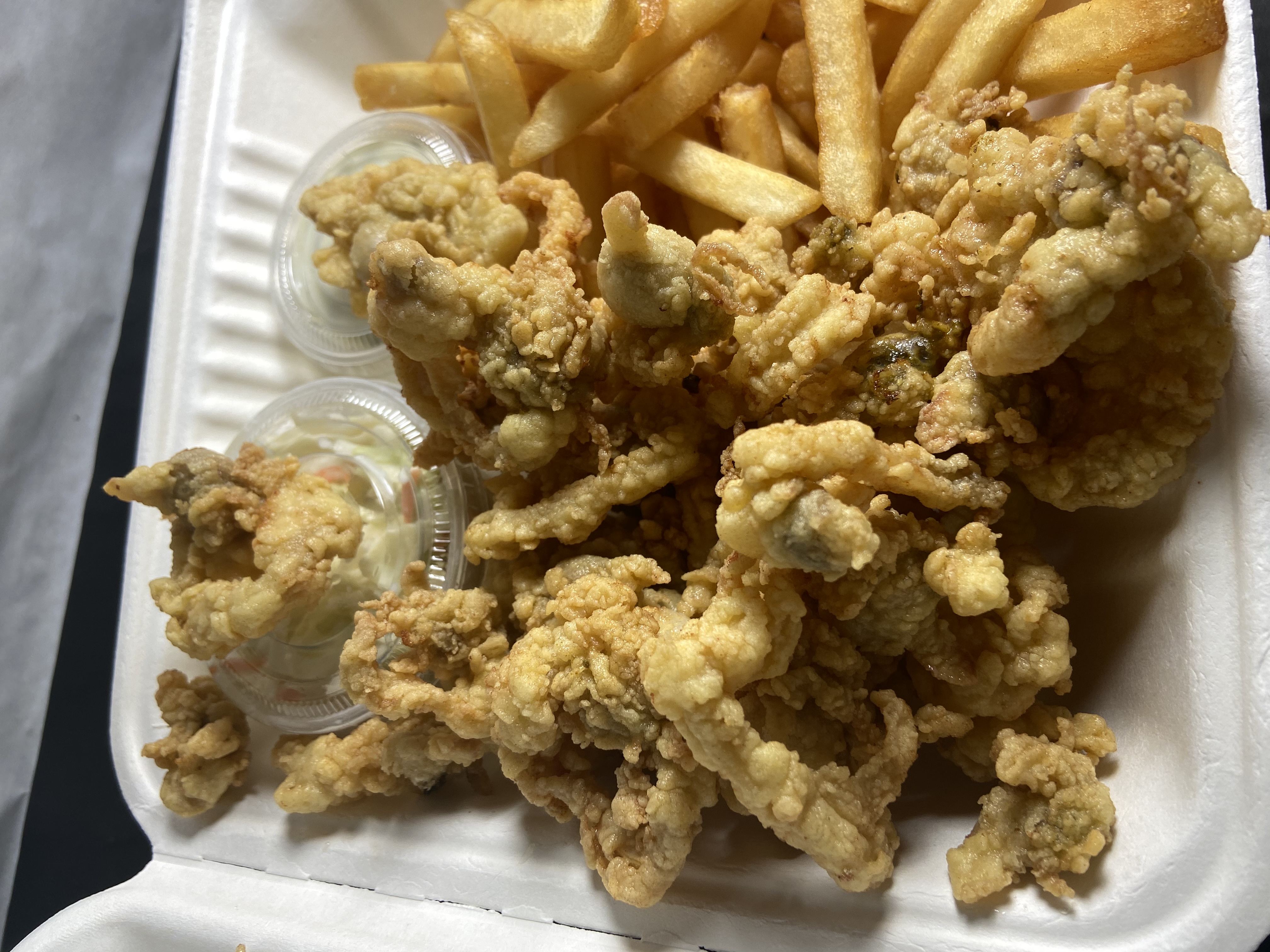 Order Fried Whole Clam Plate food online from Osterville Fish store, Barnstable on bringmethat.com