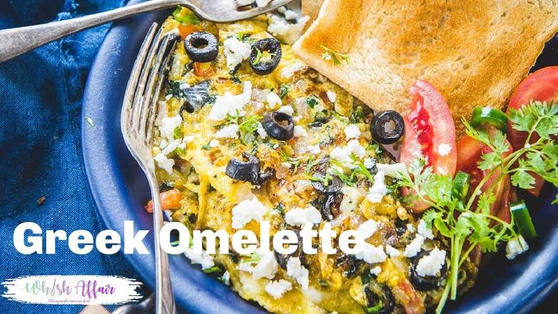 Order Greek Style Omelete food online from Bagel Deli Cafe store, Clifton on bringmethat.com