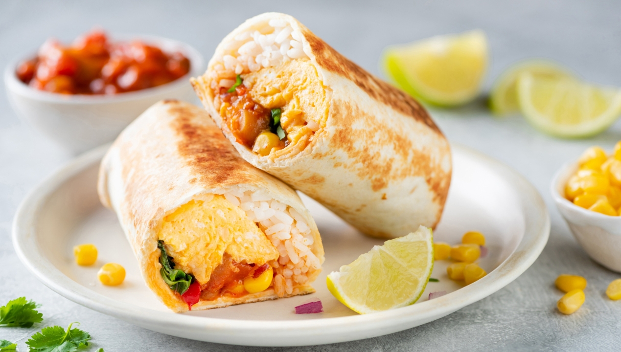 Order Eggs and Cheese Burrito food online from Nina Taqueria store, Los Gatos on bringmethat.com