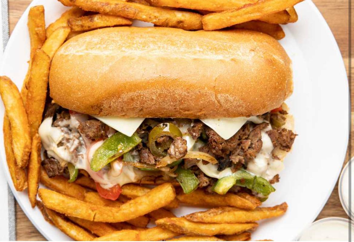 Order Philly Cheese Steak Combo food online from Dino Mart 2 store, Fresno on bringmethat.com