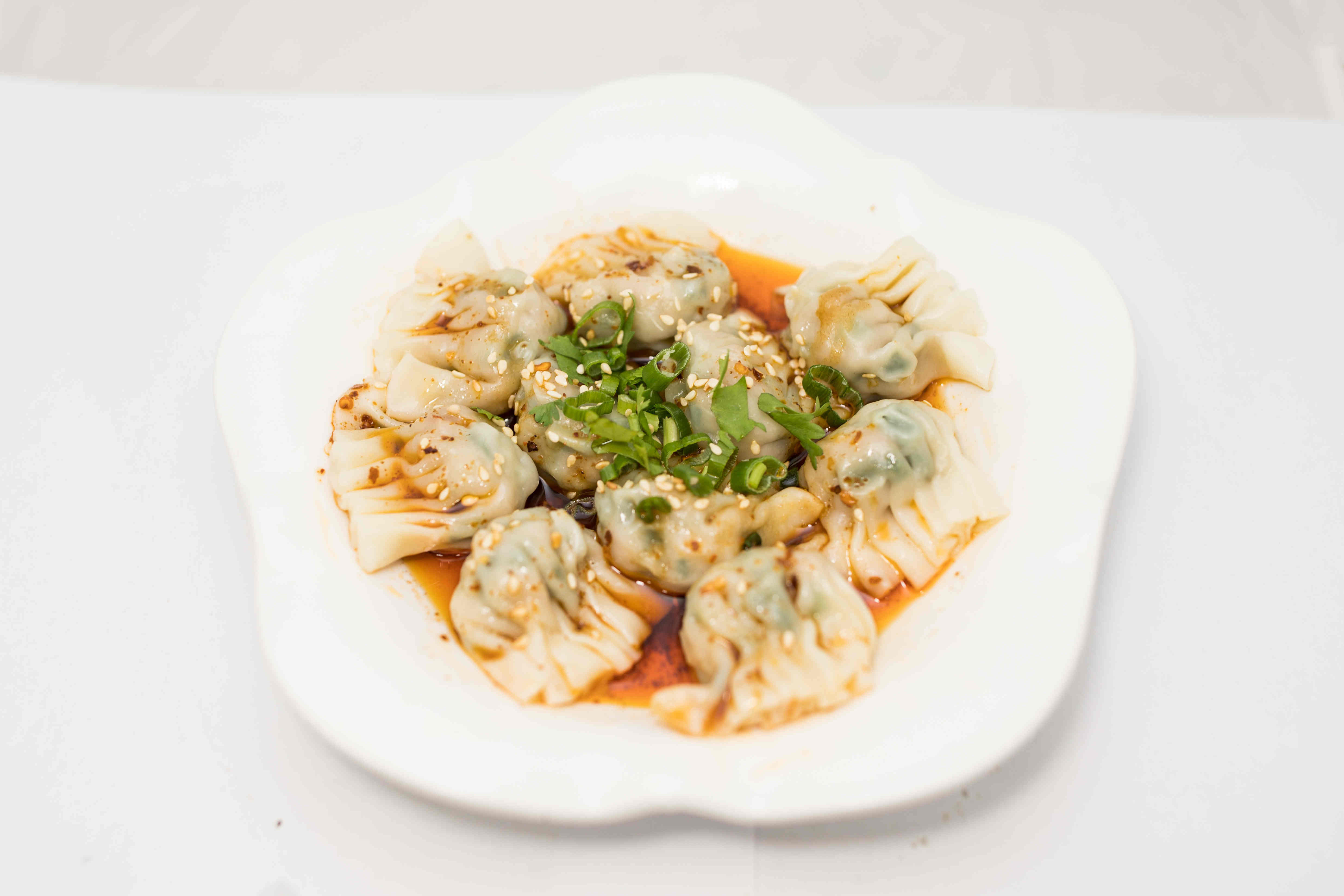 Order Dumpling in Chili Oil food online from Sichuan hot pot cuisine store, New York on bringmethat.com