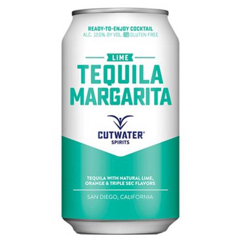 Order Cutwater Tequila Lime Margarita - 12 oz Can/Single food online from Bottle Shop & Spirits store, Los Alamitos on bringmethat.com