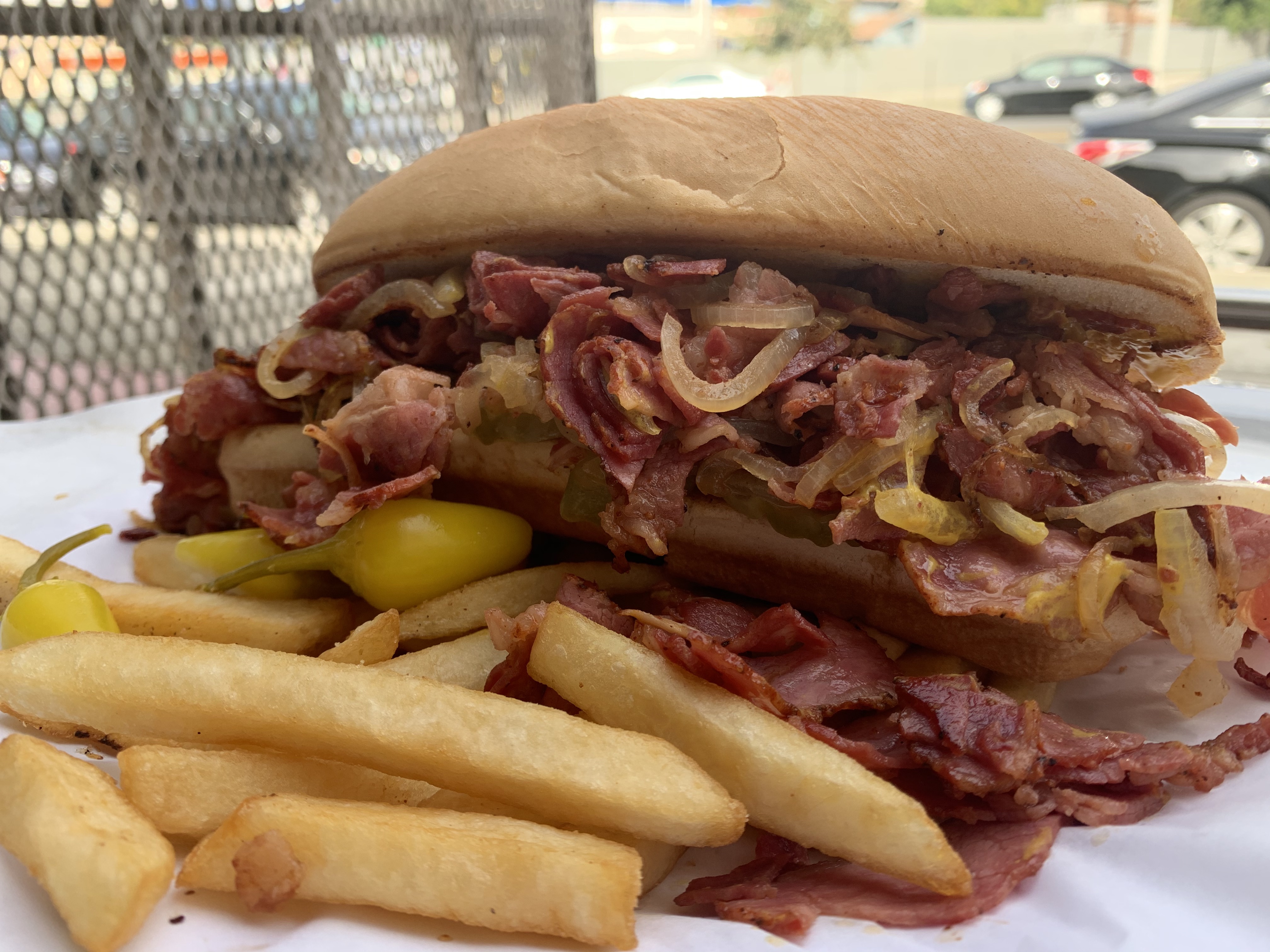 Order Pastrami Sandwich food online from Master Burger store, Los Angeles on bringmethat.com