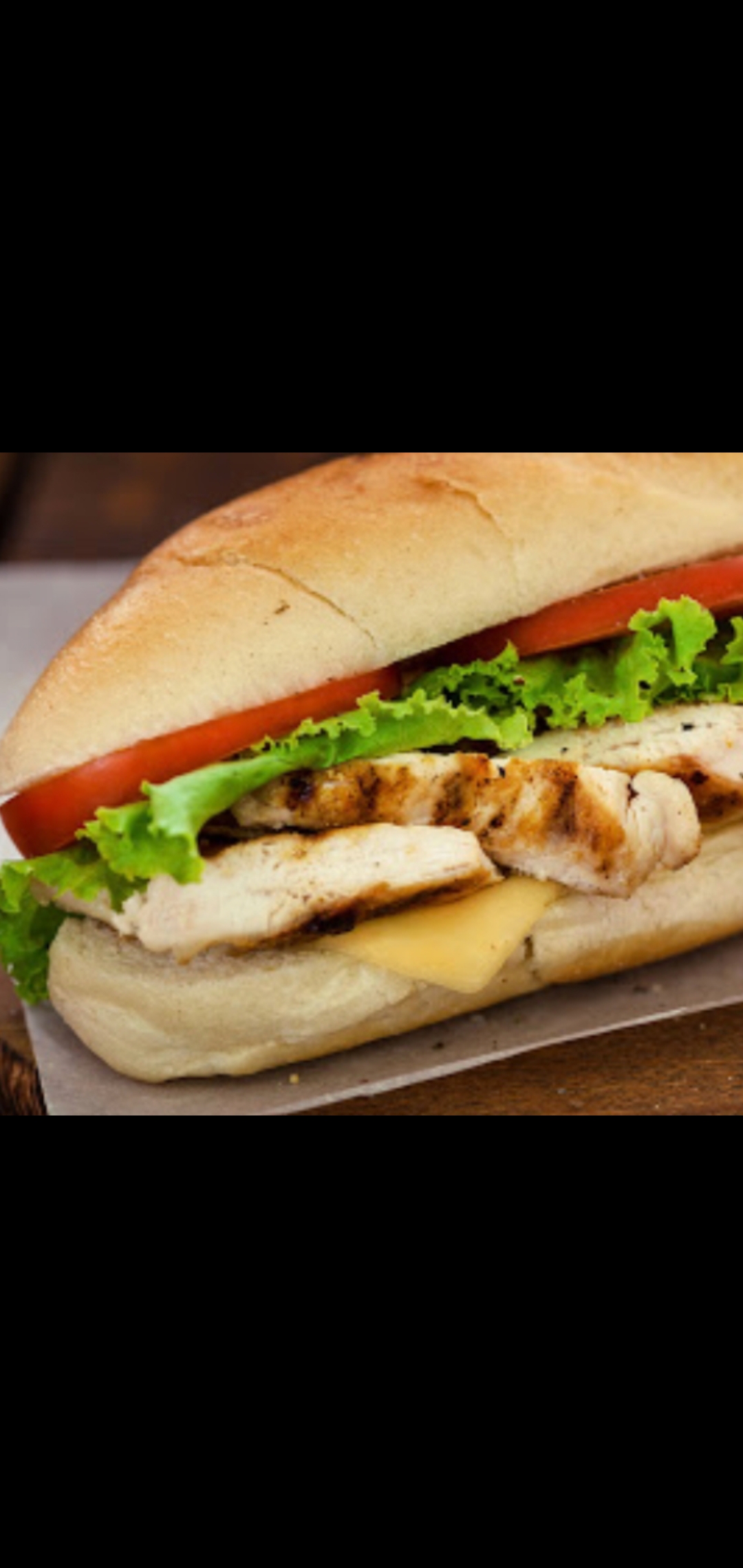 Order Grilled chicken Cheese Lettuce Tomatoes  Sandwich  food online from American Gourmet Foods Deli store, New York on bringmethat.com