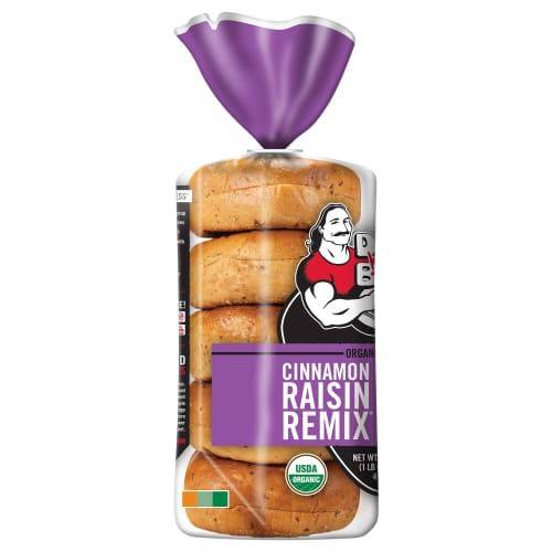 Order Dave's Killer Bread · Organic Cinnamon Raisin Remix Bagels (5 ct) food online from Safeway store, Rehoboth Beach on bringmethat.com