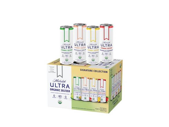 Order Michelob Ultra Organic Seltzer -Signature Collection - 12x 12oz Cans food online from Jacob's Liquor store, Sachse on bringmethat.com
