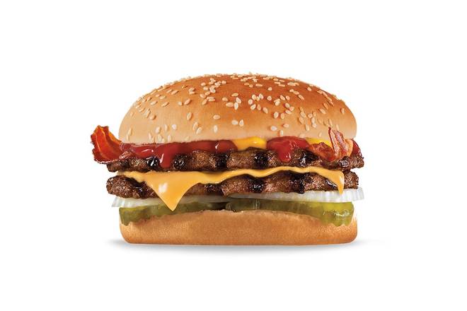 Order Bacon Double Cheeseburger food online from Hardee store, Dayton on bringmethat.com