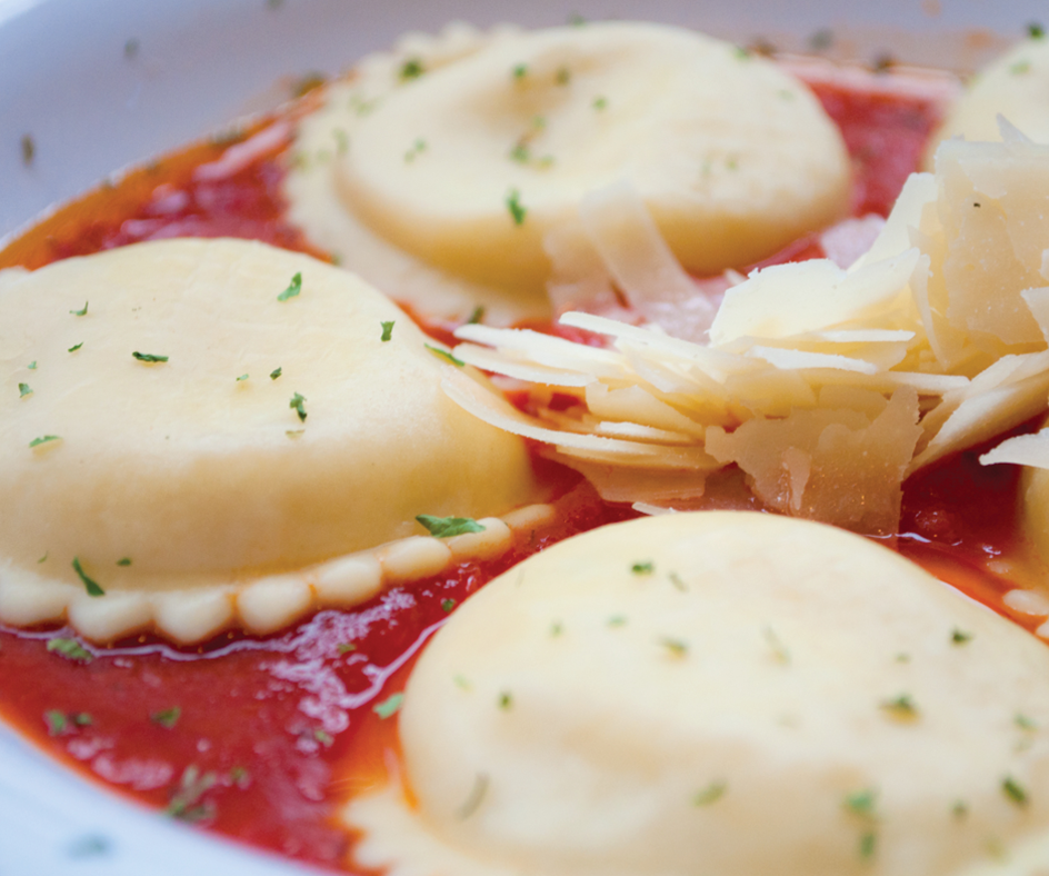 Order 4 Cheese Ravioli food online from Rosati's Pizza store, Lewisville on bringmethat.com