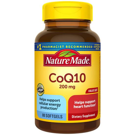 Order Nature Made CoQ10 200 mg Softgels (80 ct) food online from Rite Aid store, Palm Desert on bringmethat.com