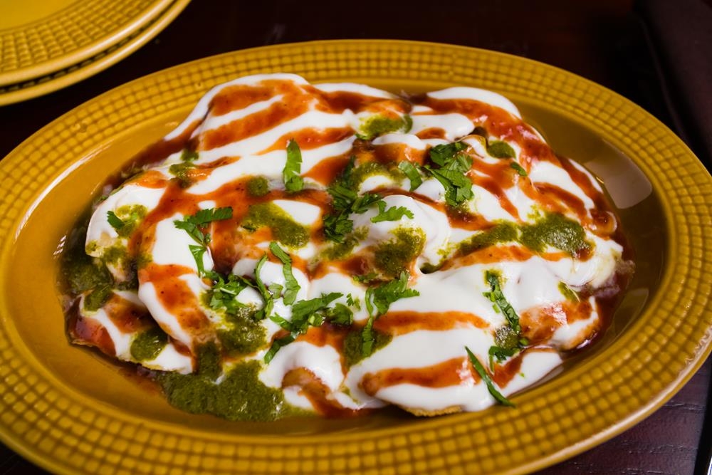Order Purani Delhi Ki Papri Chaat food online from Dhaba indian cuisine store, New York on bringmethat.com