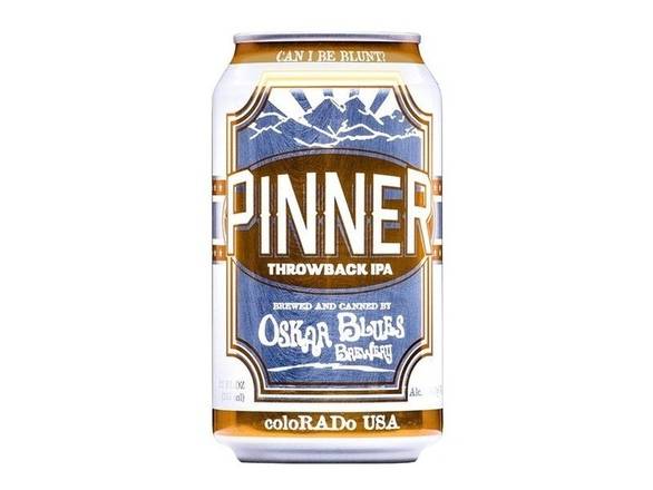 Order Oskar Blues Pinner Throwback IPA - 6x 12oz Cans food online from Liquor Cabinet store, Houston on bringmethat.com