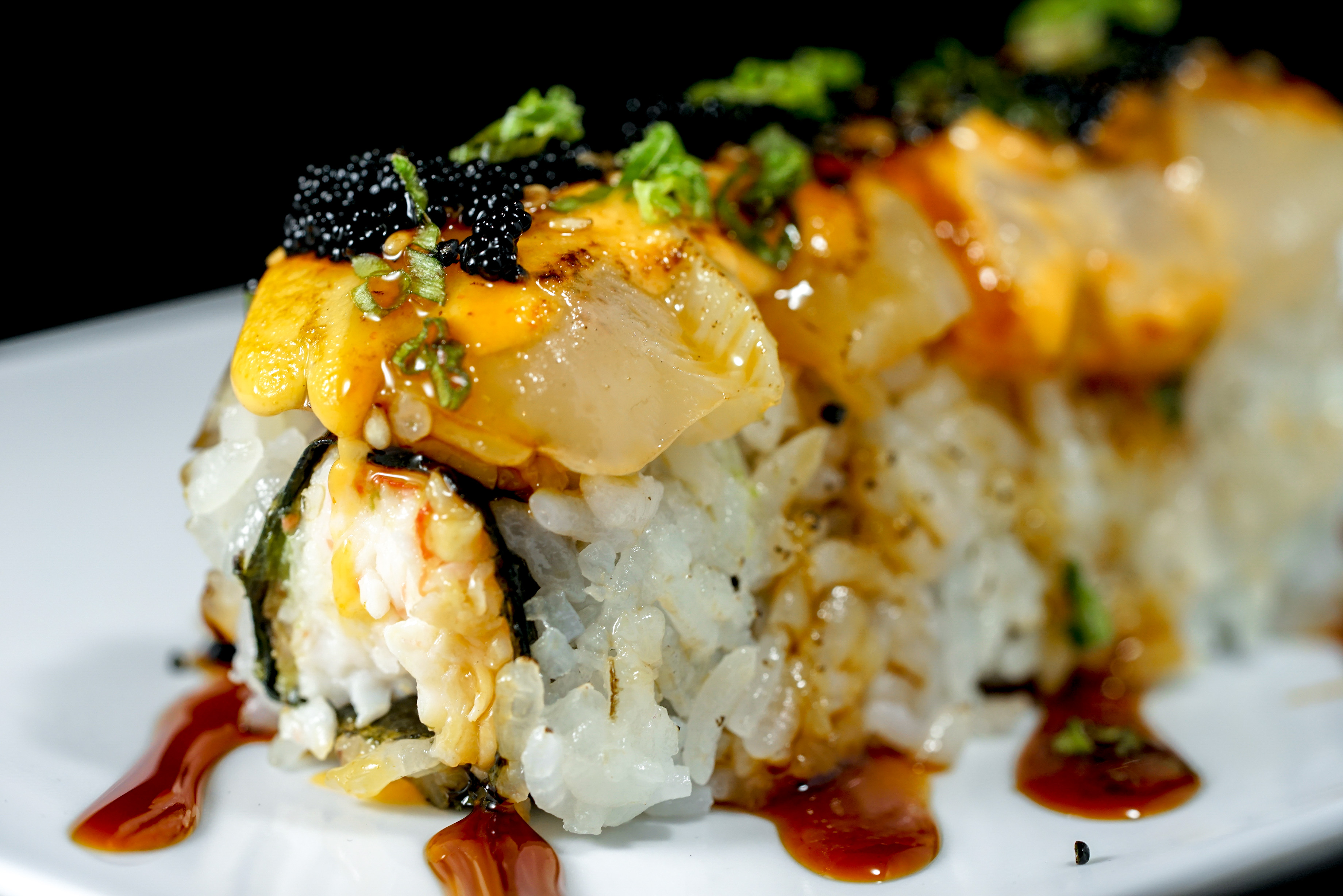 Order Lion Queen Roll food online from Go Sushi Japanese Restaurant store, Pacifica on bringmethat.com