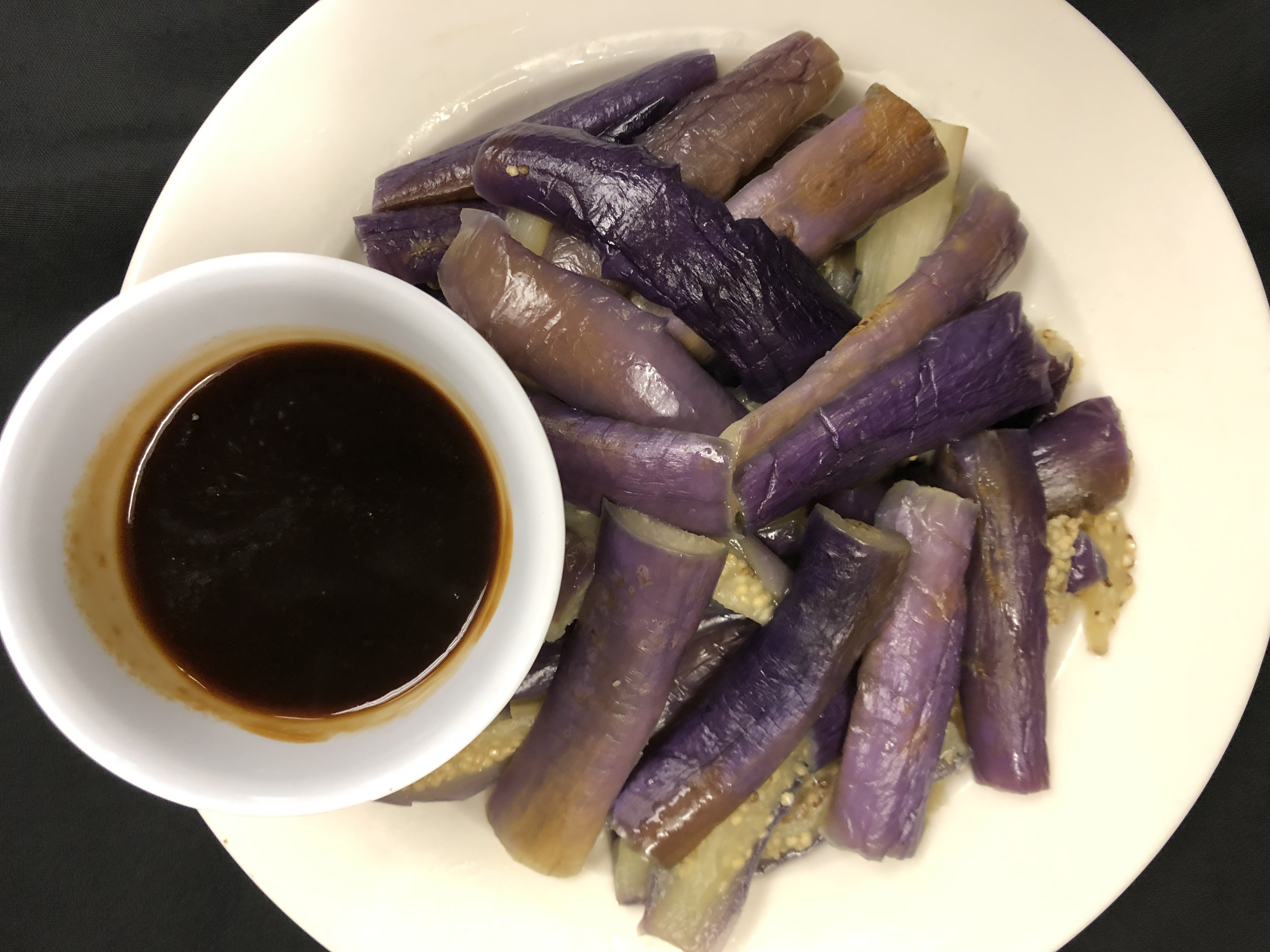 Order Steamed Eggplants Entree food online from Taipei Express store, Houston on bringmethat.com