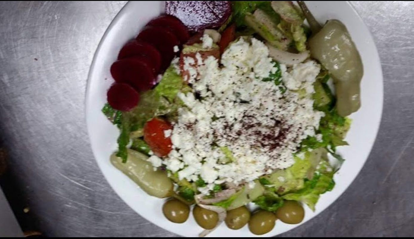 Order Greek Salad food online from Sheeba Express store, Detroit on bringmethat.com