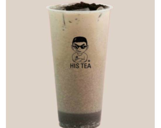 Order Oreo Milk Tea food online from His Tea store, Richardson on bringmethat.com