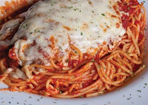 Order Chicken Parmigiana (1630 Cal) food online from Rosati's Pizza store, Chicago on bringmethat.com