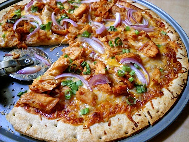 Order Chicken Steak Pizza - Small 12'' (8 Slices) food online from New Germantown Pizza store, Philadelphia on bringmethat.com