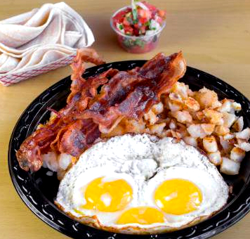 Order Bacon or Sausage and Eggs food online from Taco Plus store, Los Angeles on bringmethat.com
